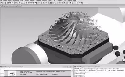 innovations in machine tool in-process measurement-Measurement data on an impeller