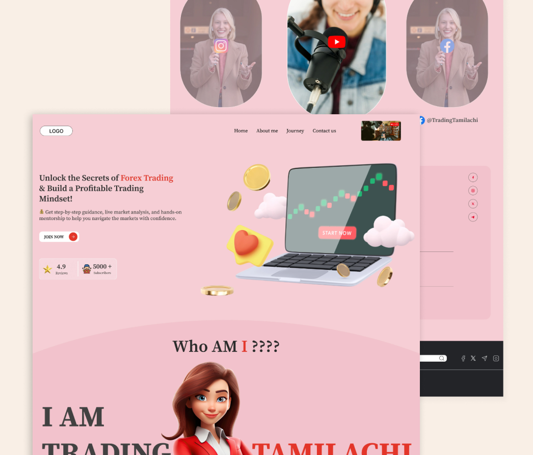 A mockup of a project