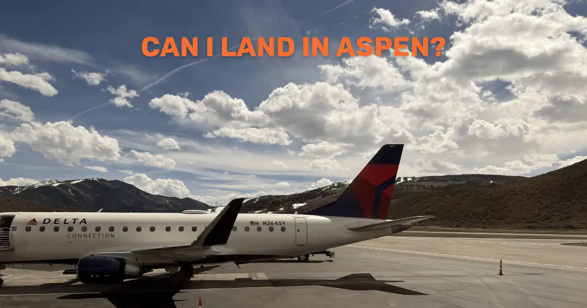 A Delta Connection E-175, the aircraft type used for most commercial flights into Aspen (KASE)