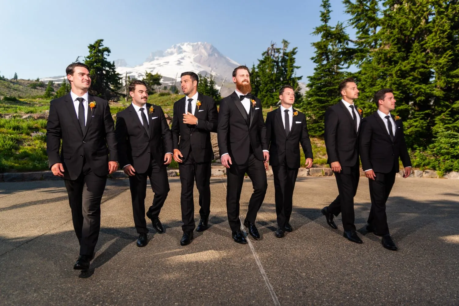 wedding party group photo