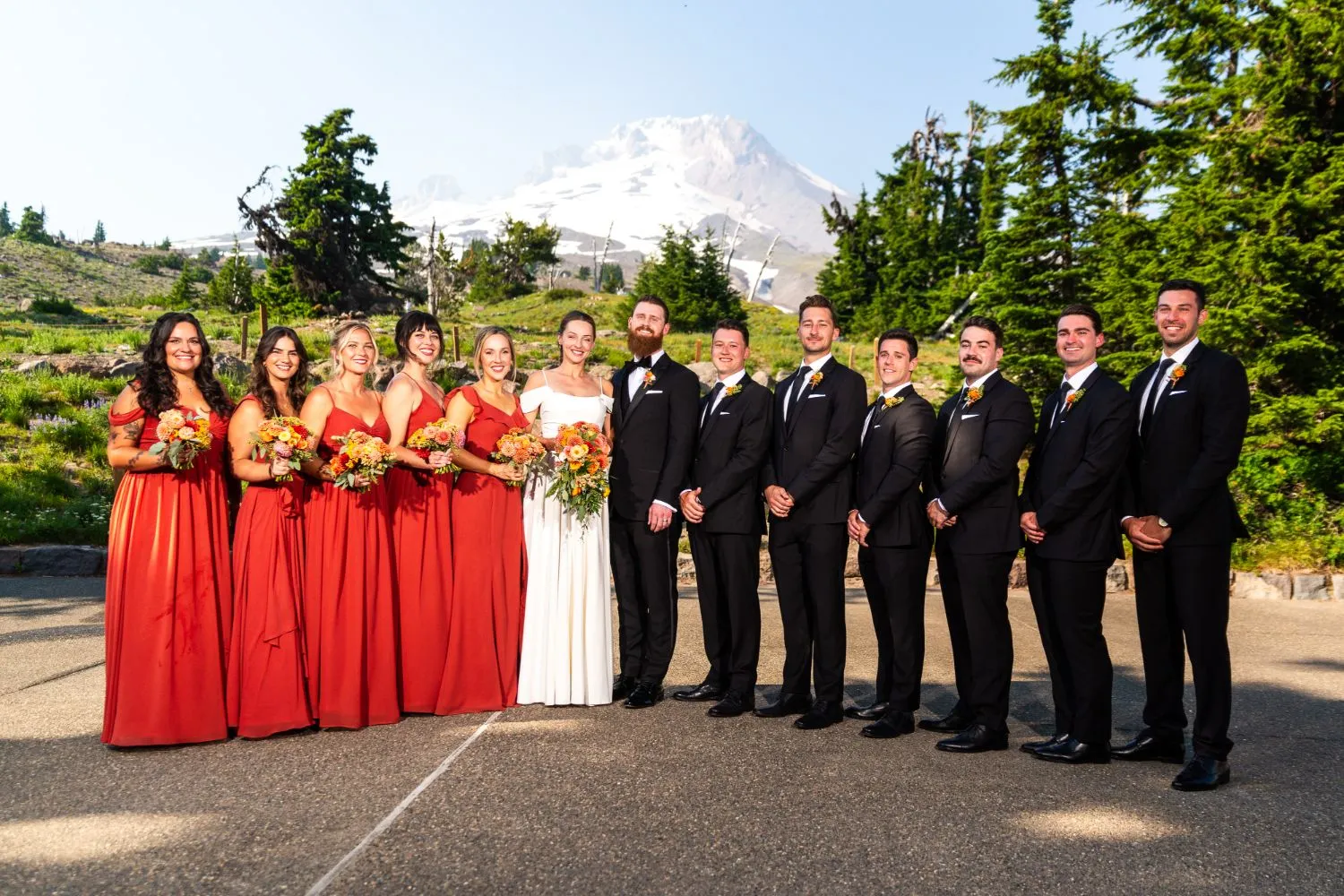 wedding party group photo