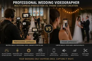 Why Hiring a Content Creator Instead of a Professional Wedding Videographer Is a Costly Mistake