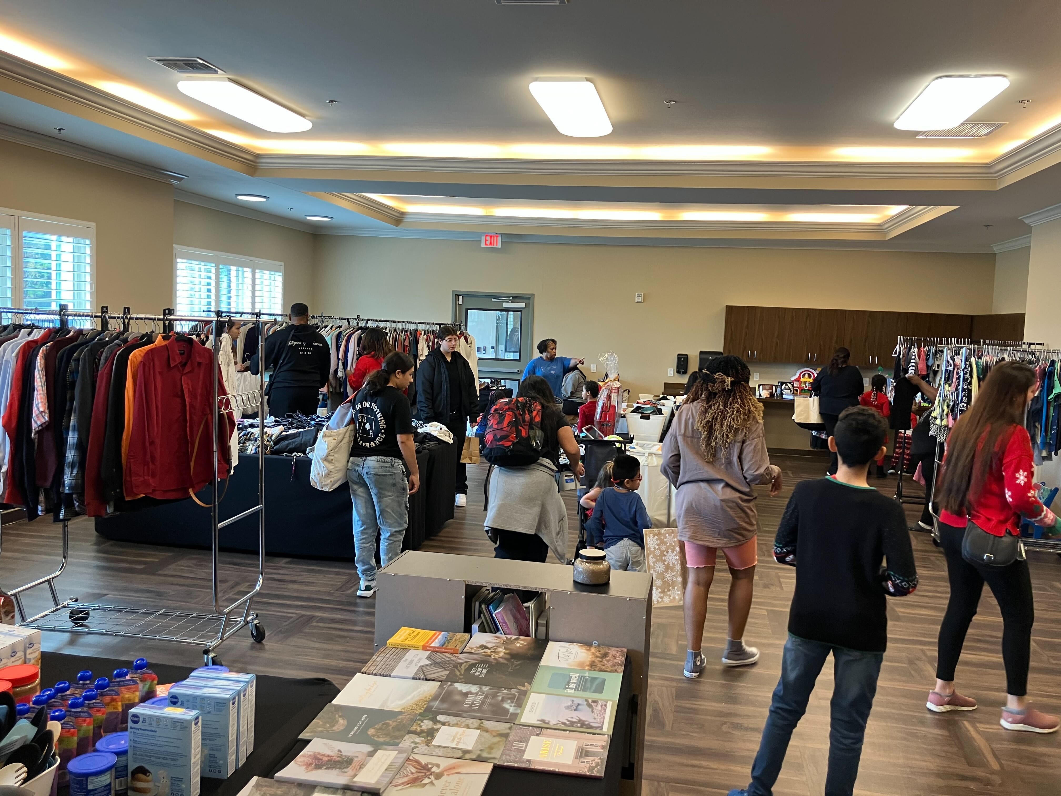 Families receiving compassionate support at the Cathedral Life Centre