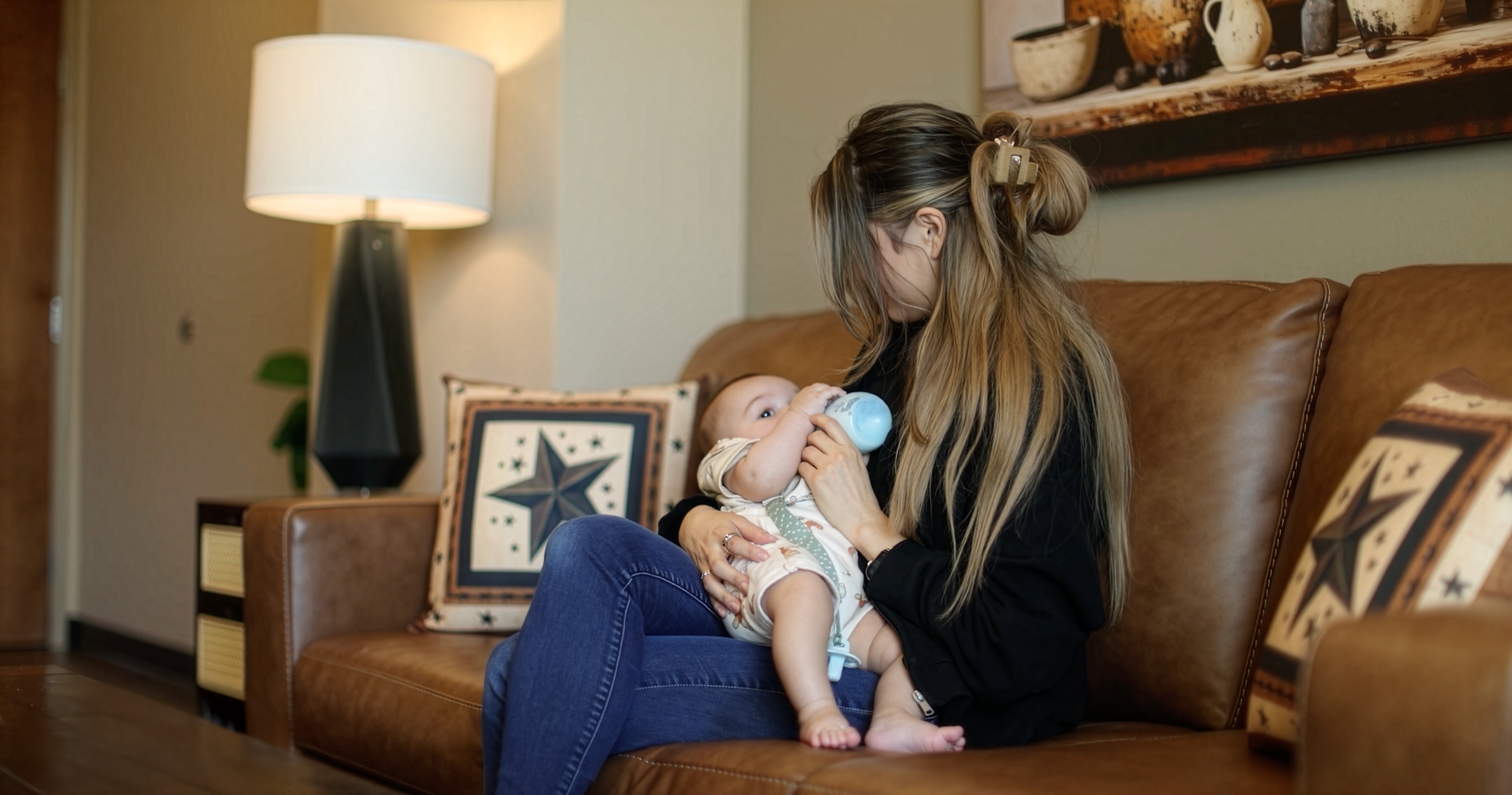 Mother feeding her baby at Cathedral Life Centre