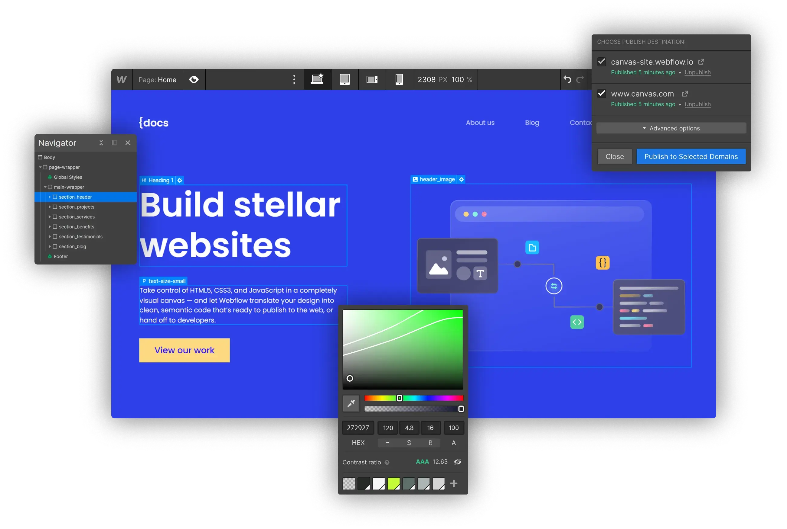 Webflow dashboard for Betaflow Expert