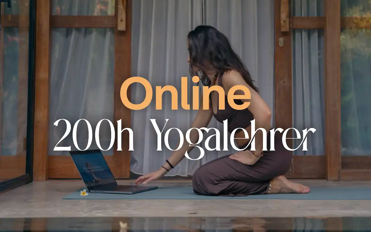 Ein Banner für unsere 200h Online Yogalehrer Ausbildung