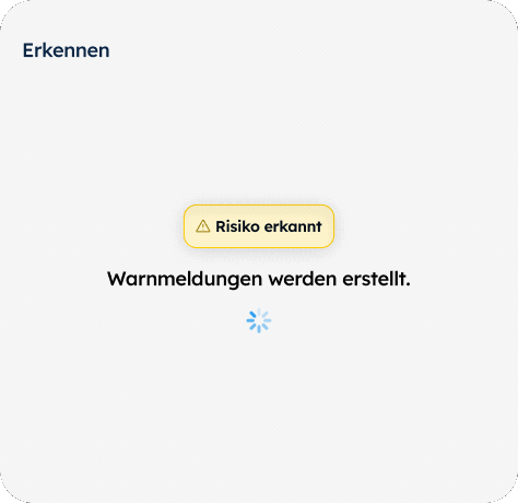 Eine Illustration von dexter.qm, das eine Wunde analysiert und nach Warnstufen sortiert.