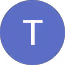 Blue Circle with a capital T in the middle.