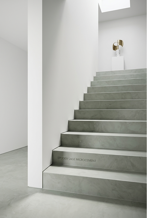 Microcement staircase