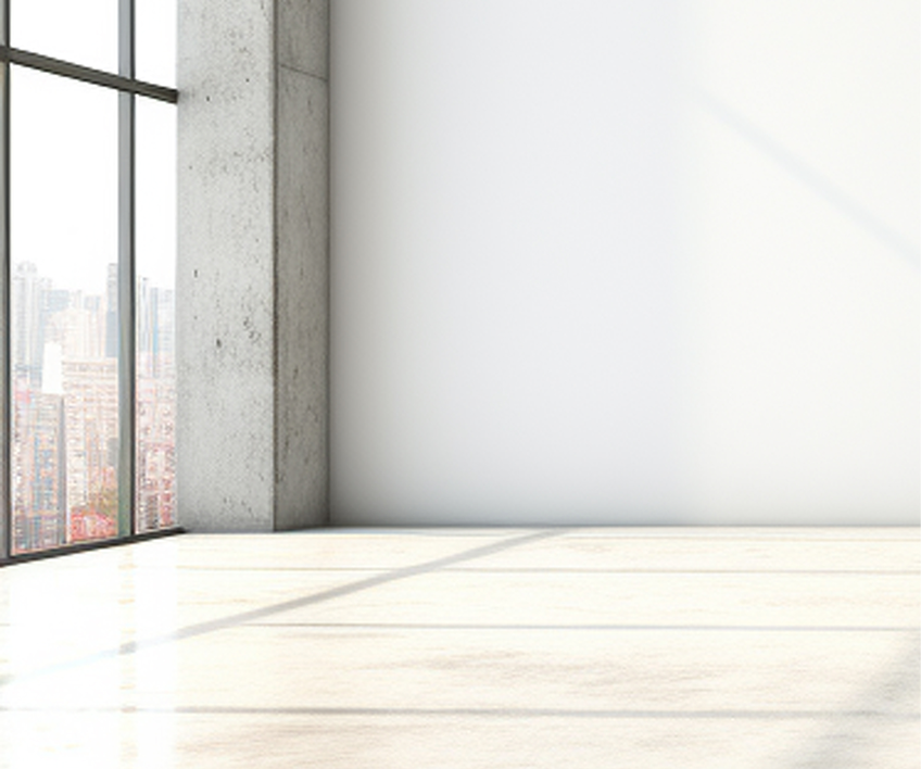 Polished concrete flooring