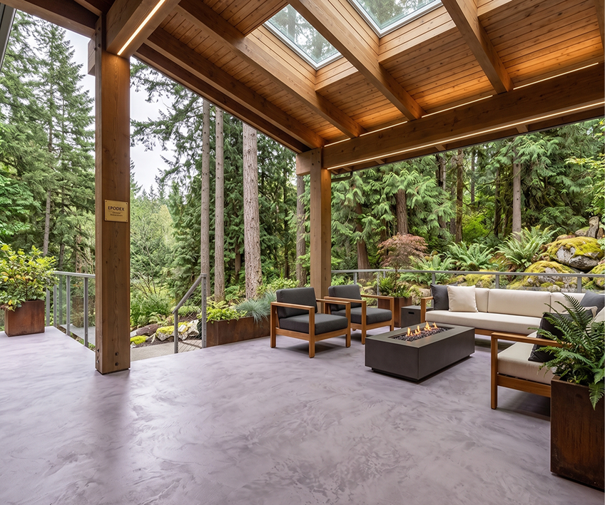 Microcement flooring