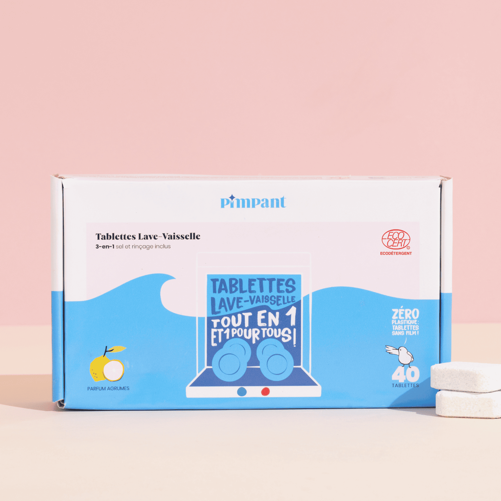 Tablettes lave-vaisselle sans film
