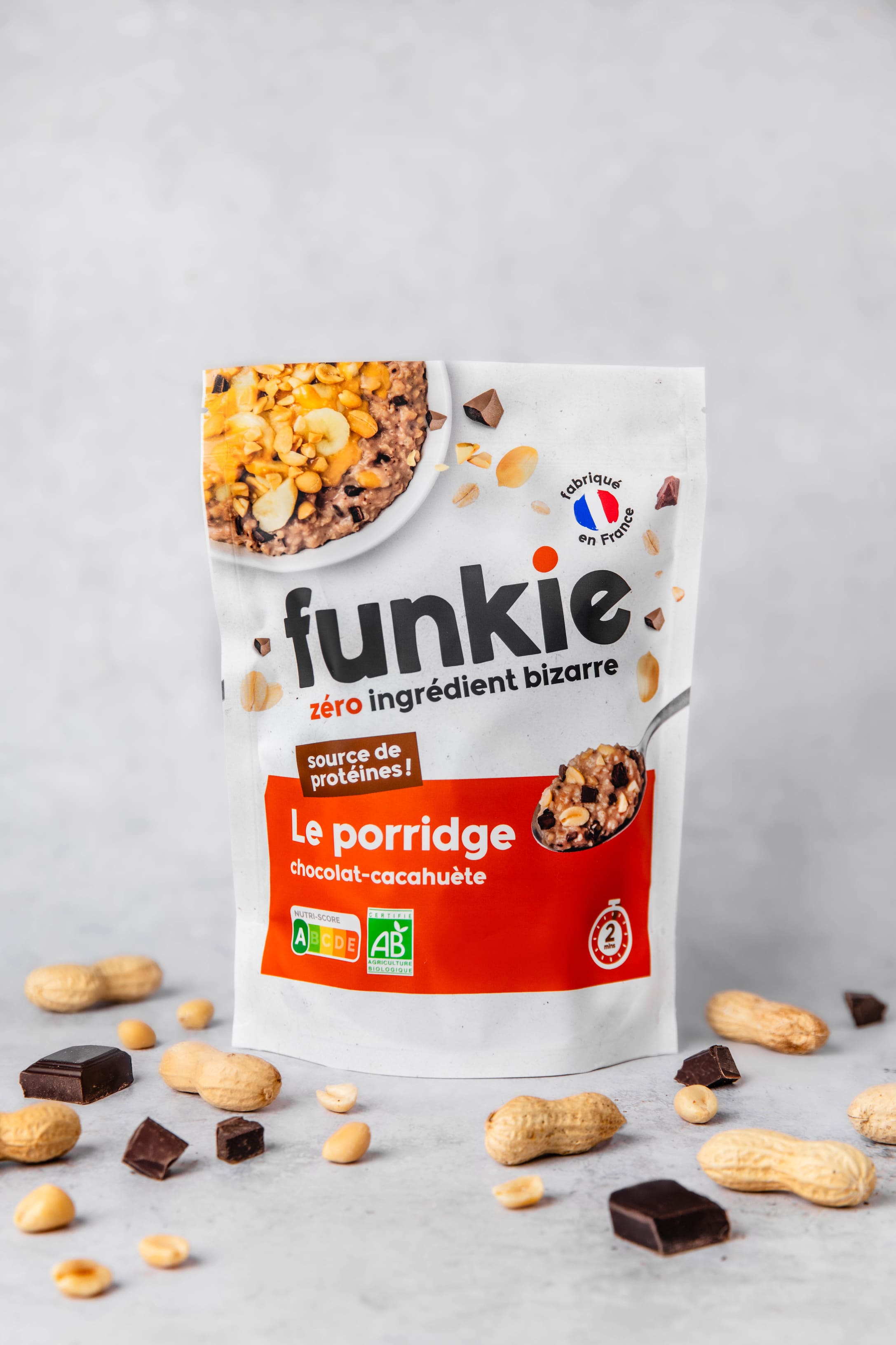 Le porridge • chocolat-cacahuète