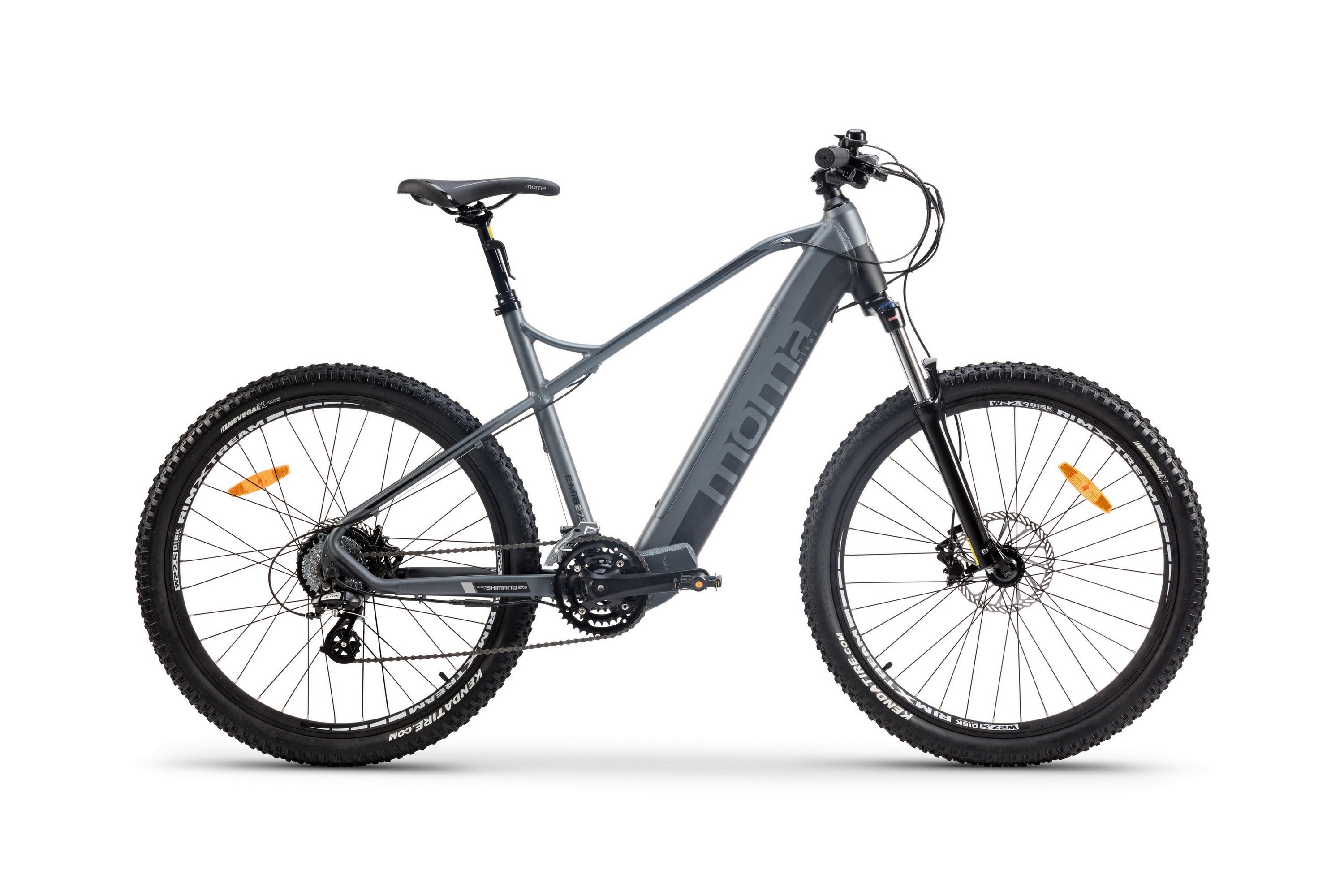 VTT Electrique EMTB-27.5, Suspension avant, SHIMANO 24 Vitesses & Freins a disque Hydr. Bat Lithium Intégrée 48V 13Ah