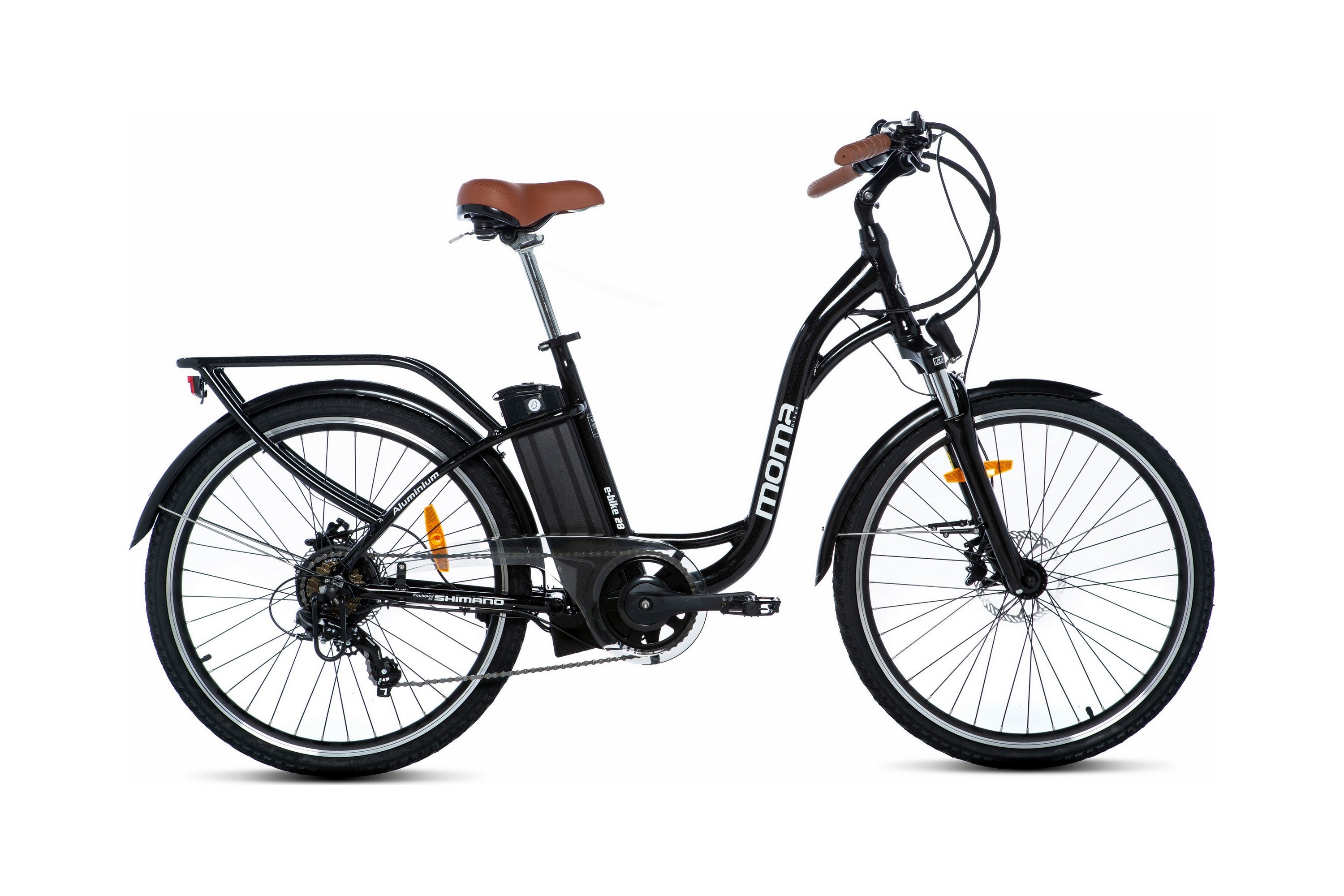 Vélo Electrique De ville, E-28.2", Alu, SHIMANO 7 Vitesses , Freins a Disque Hydr. Bat. Ion Lithium 36V 16Ah