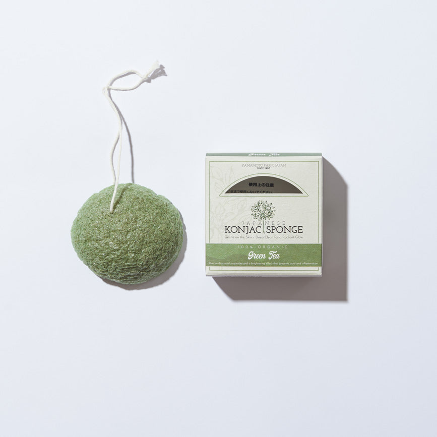 Eponge nettoyante Konjac BIO au Matcha