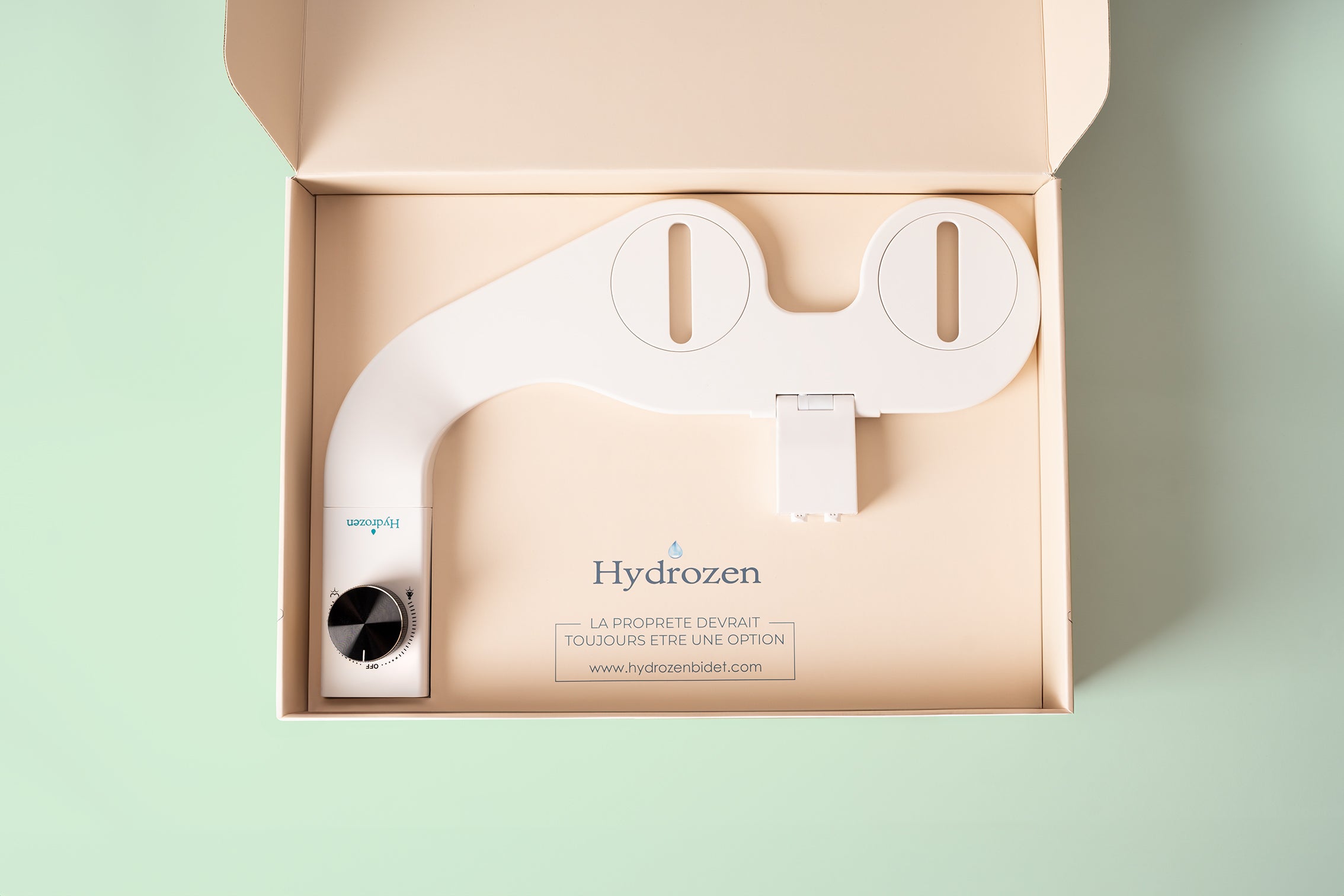 Hydrozen Bidet Bouton Noir Metallisé