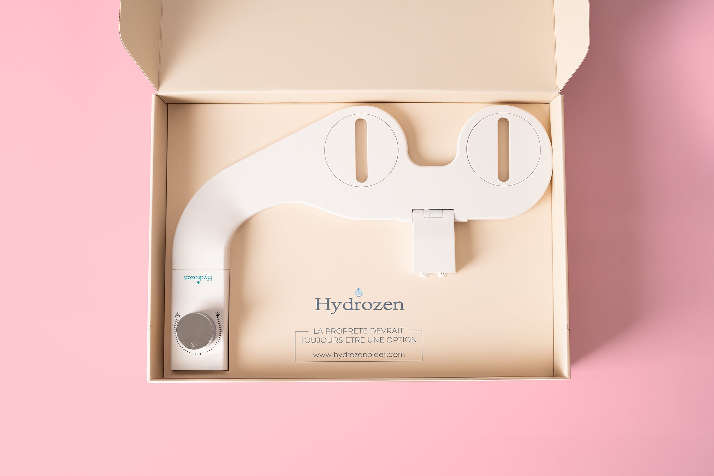 Hydrozen Bidet Bouton Argent