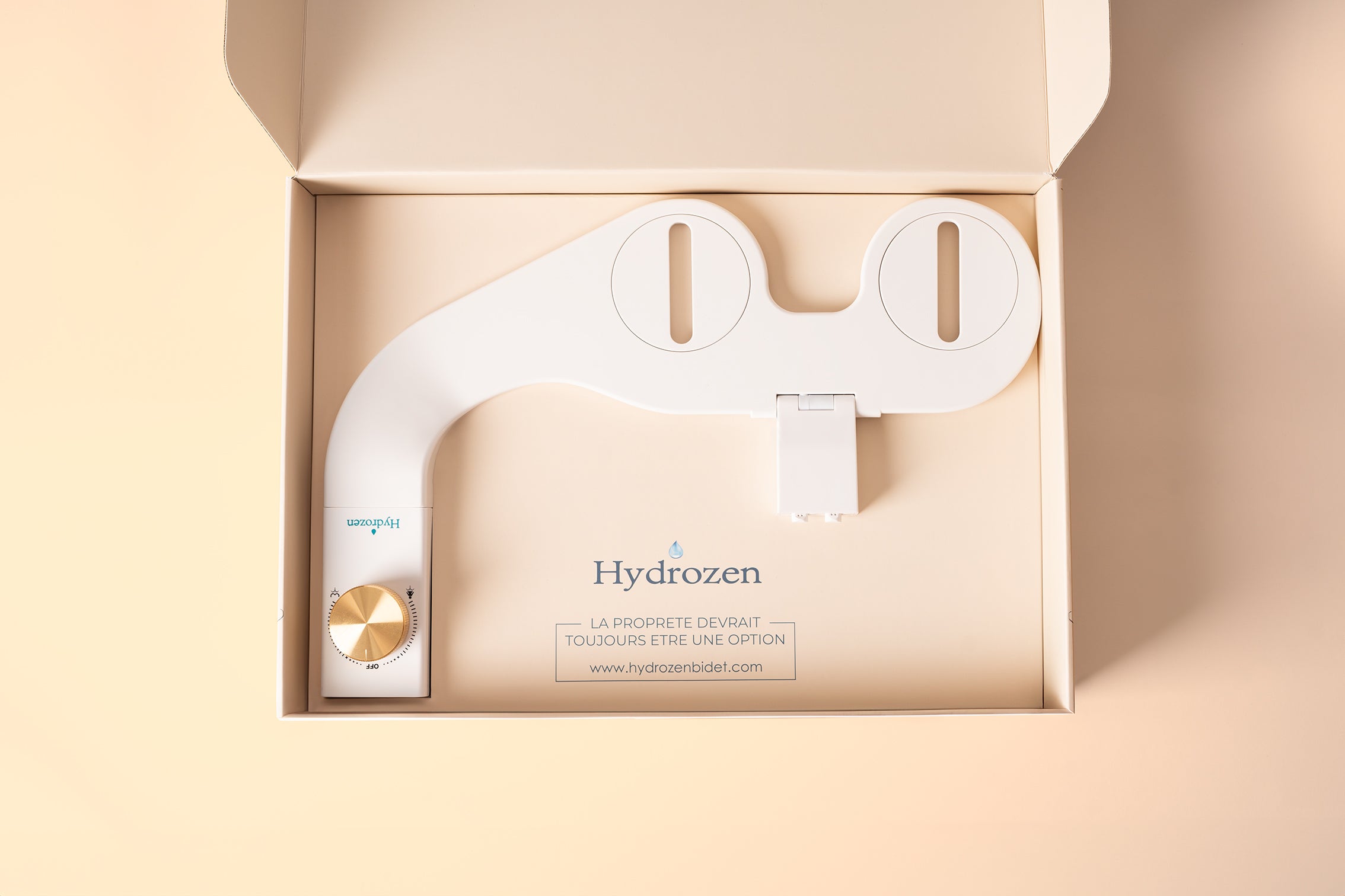 Hydrozen Bidet Bouton Doré Brillant