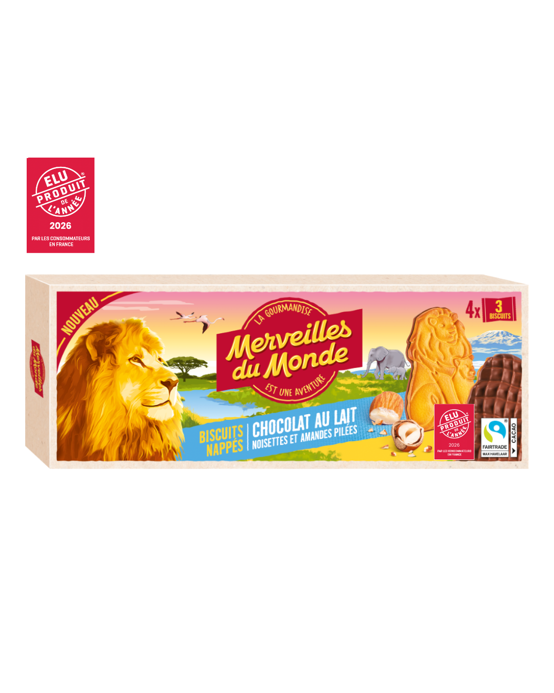 Biscuits animaux nappés