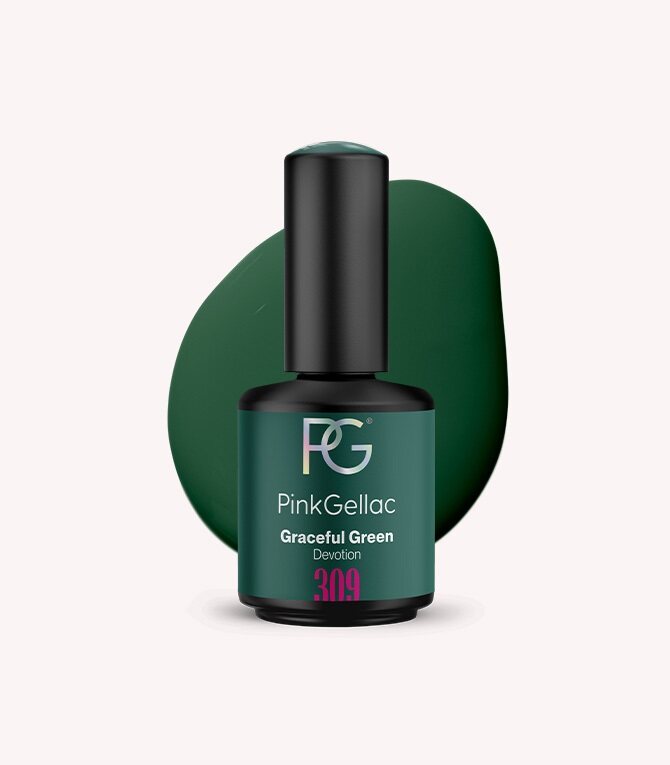 Vernis semi-permanent - 309 Graceful Green - 15 ml