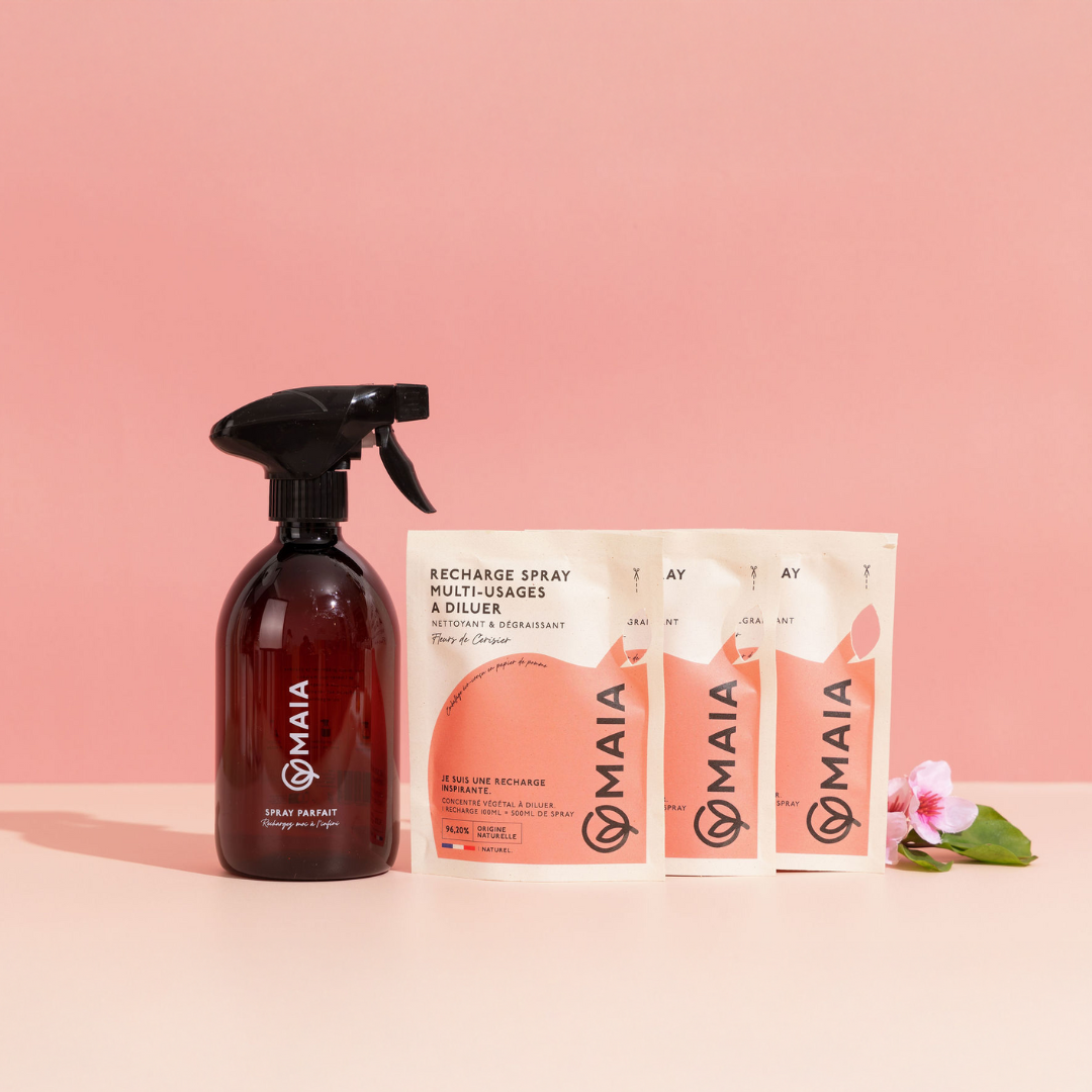 Kit 3 Éco-recharges Spray Multi-usages Fleurs de Cerisier