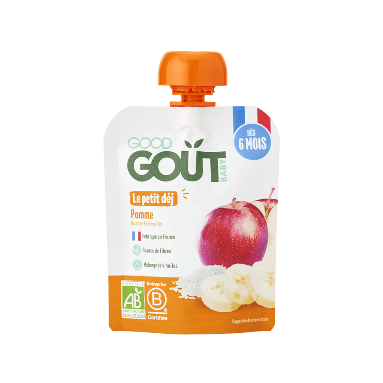 Lot de 10x Le Petit Déj Pomme 70g
