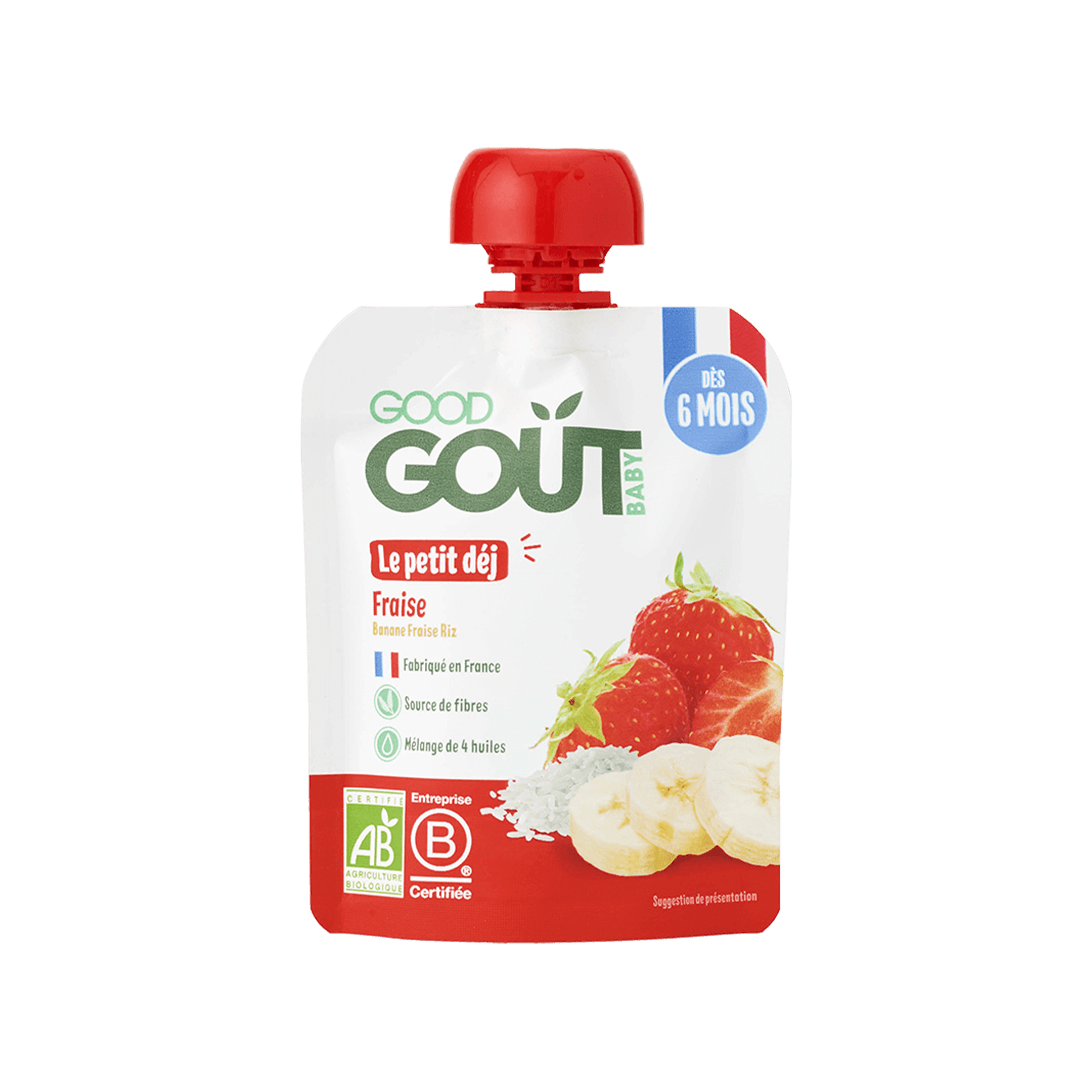 Lot de 10x Le Petit Déj Fraise 70g