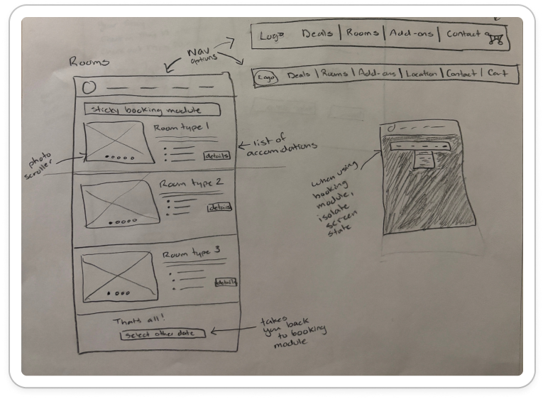 Screen design displayed in a mockup