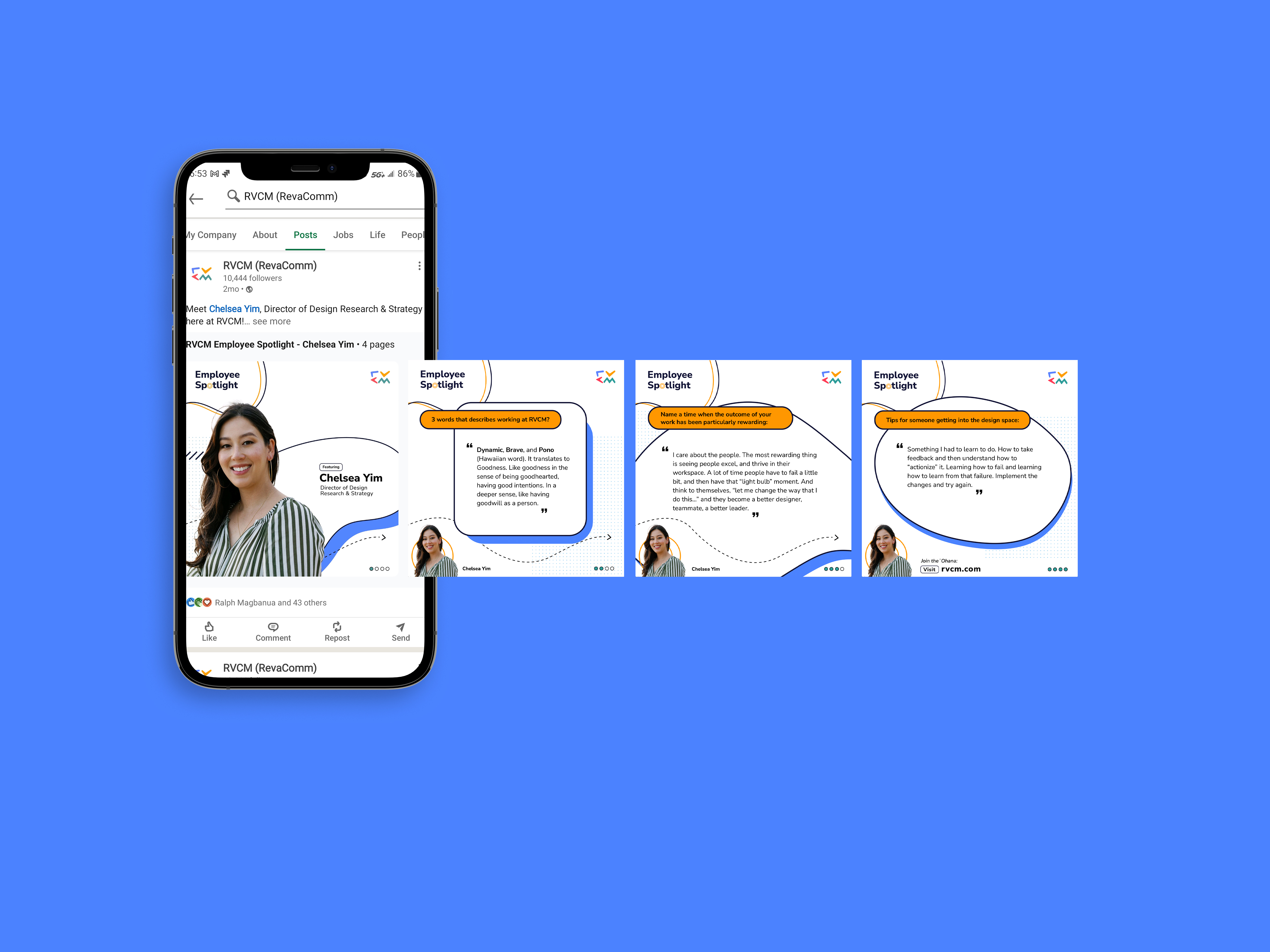 Screen design displayed in a mockup