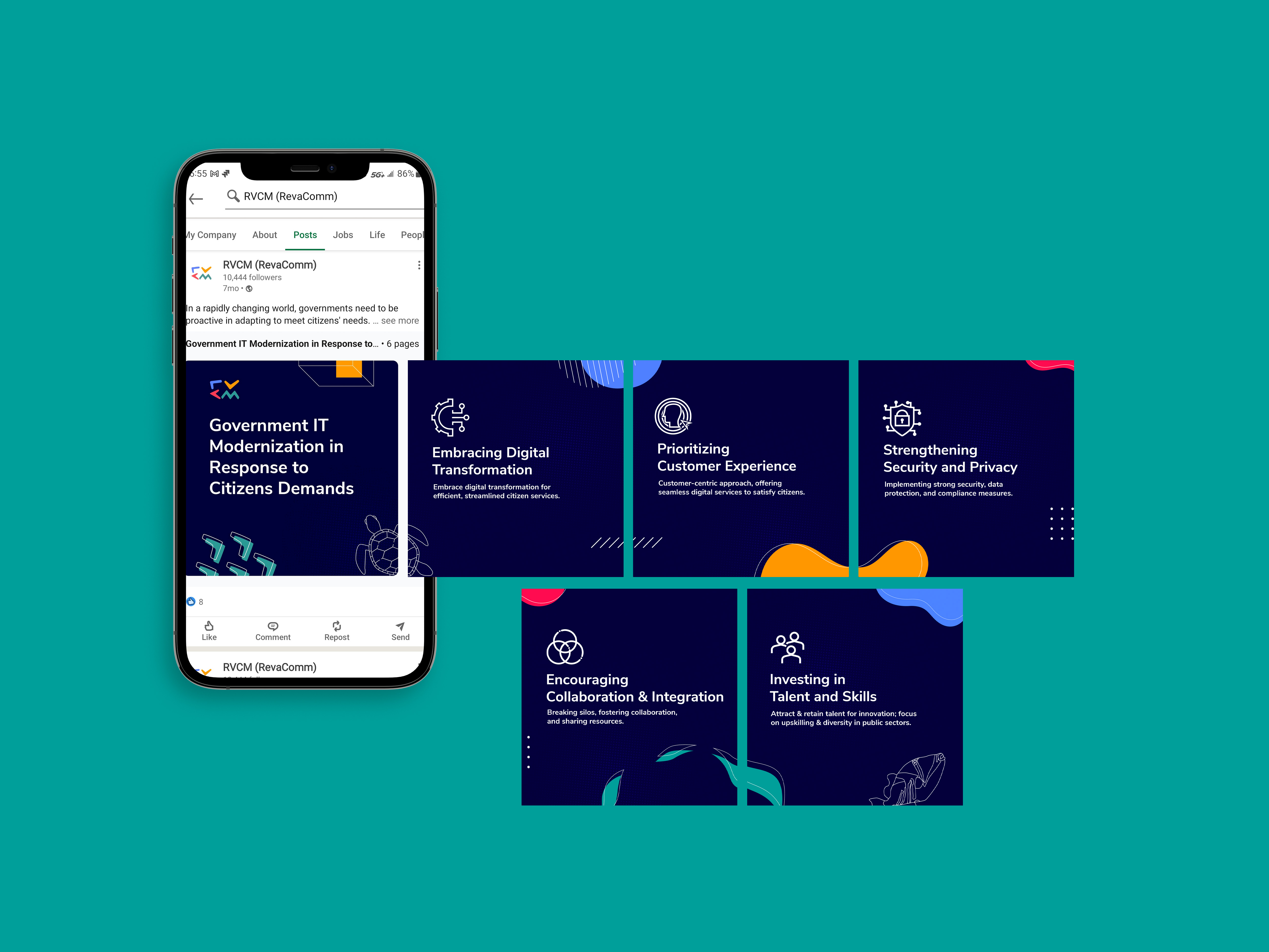 Screen design displayed in a mockup