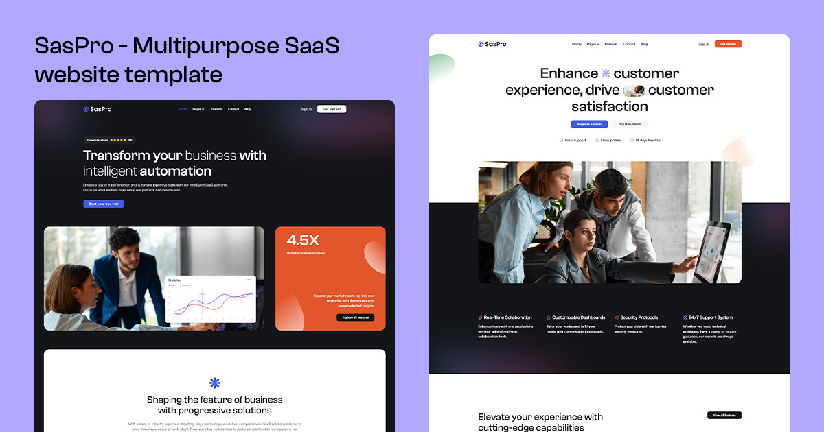 SasPro - Webflow Ecommerce website template