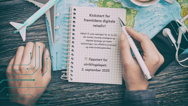 Bilde av notatblokk over verdskart