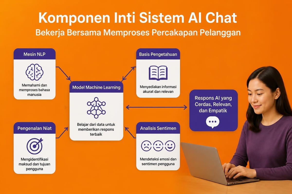 Komponen teknologi chat AI
