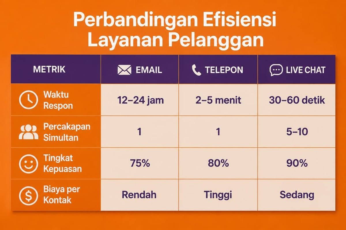 Chat tool efficiency metrics