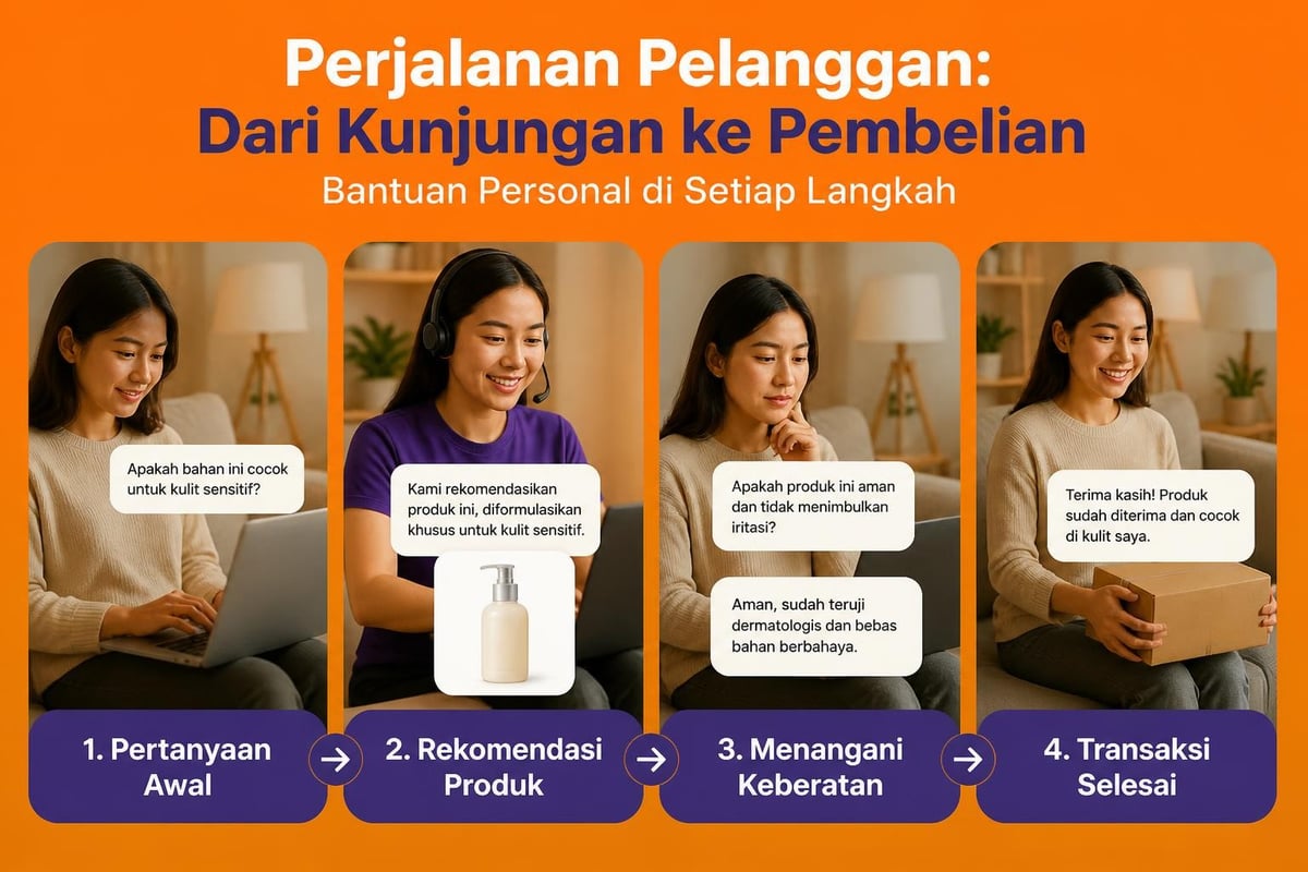 Live chat customer journey