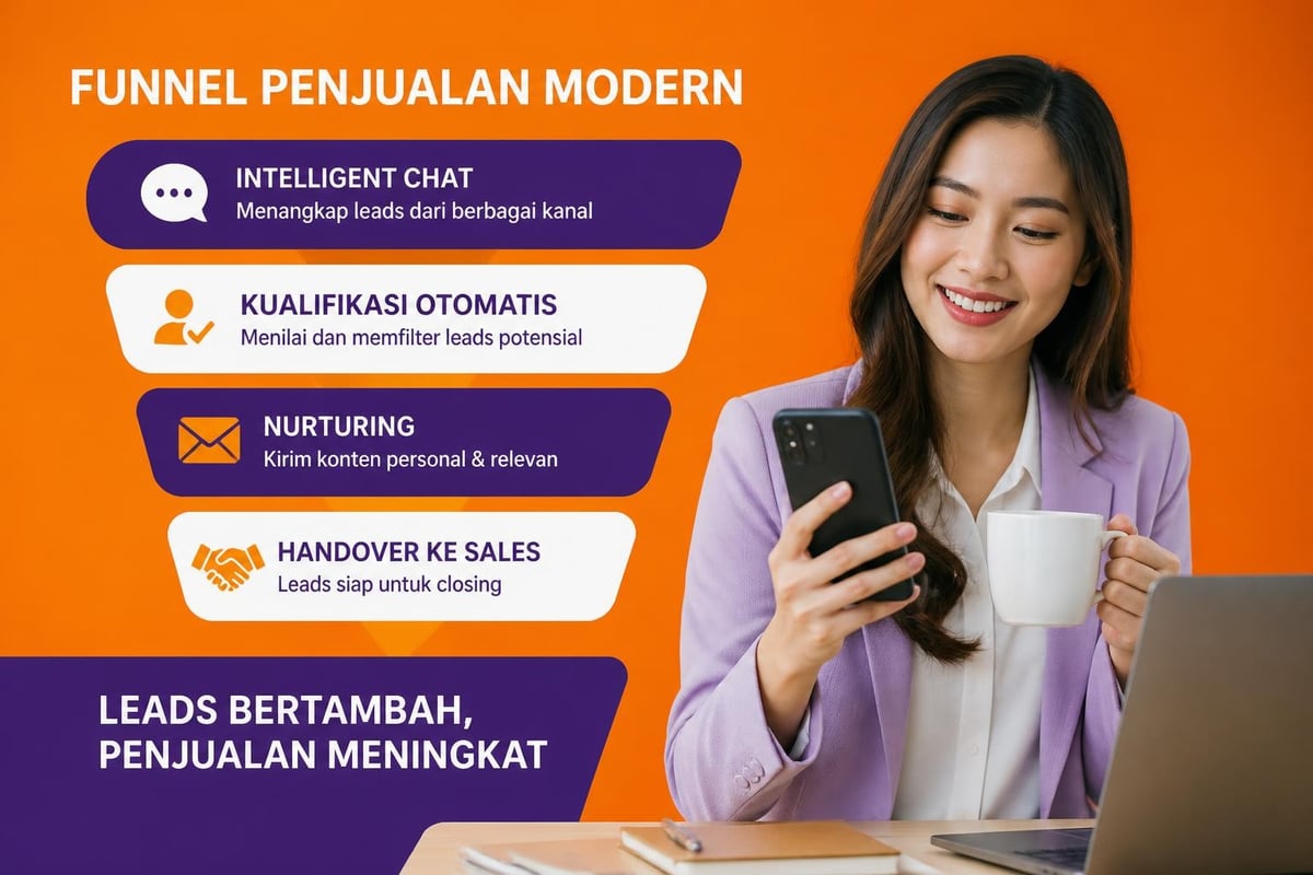 Sales funnel with intelligent chat