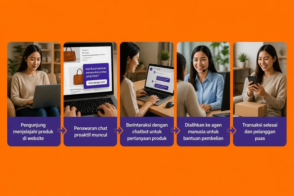 Live chat customer journey