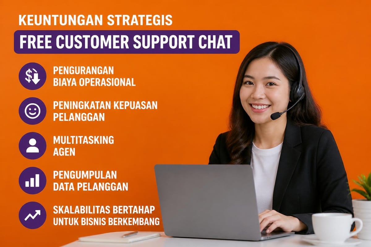 Manfaat free customer support chat untuk bisnis