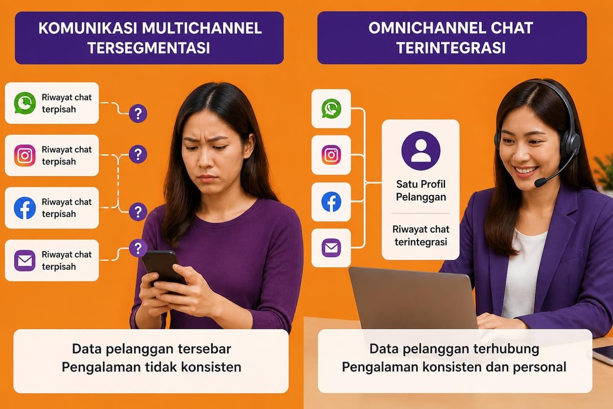 Perbandingan pendekatan multichannel dan omnichannel