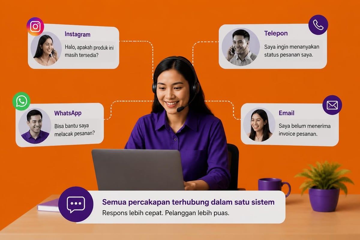Omnichannel communication concept