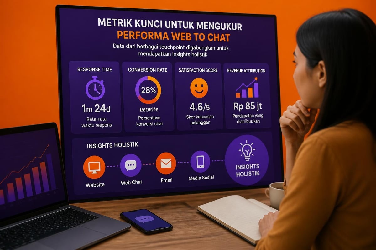 Dashboard analitik web to chat