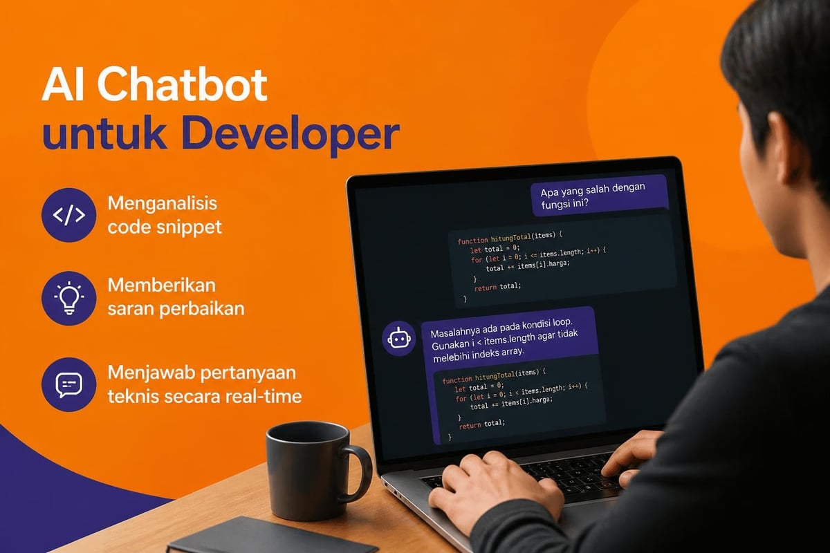 AI chatbot membantu developer