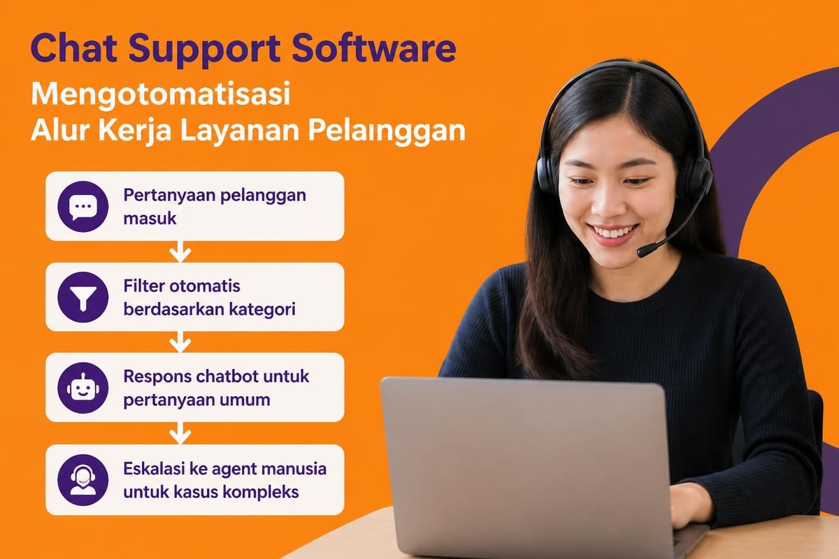 Workflow otomasi chat support