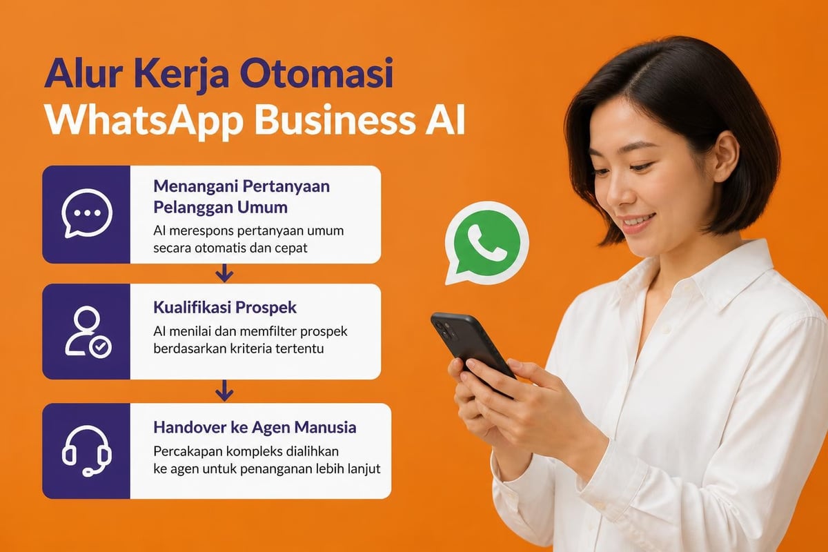 Otomasi respons WhatsApp Business AI