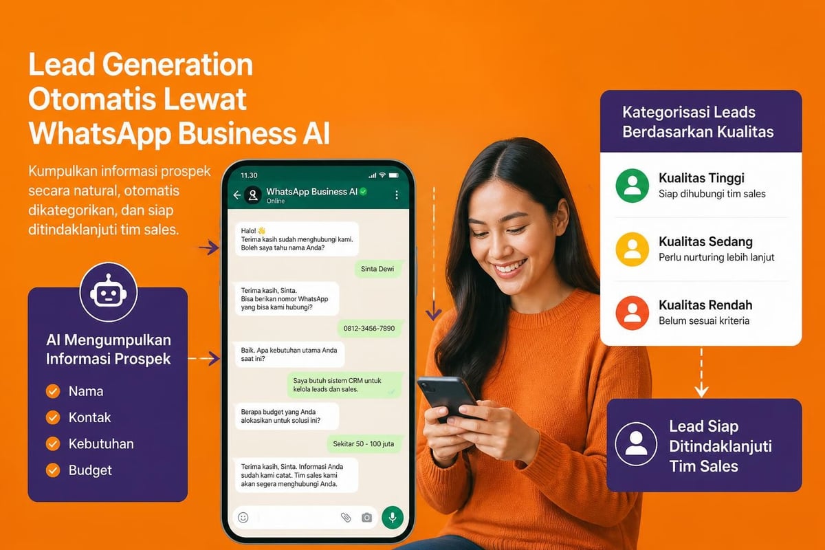 Lead generation WhatsApp Business AI