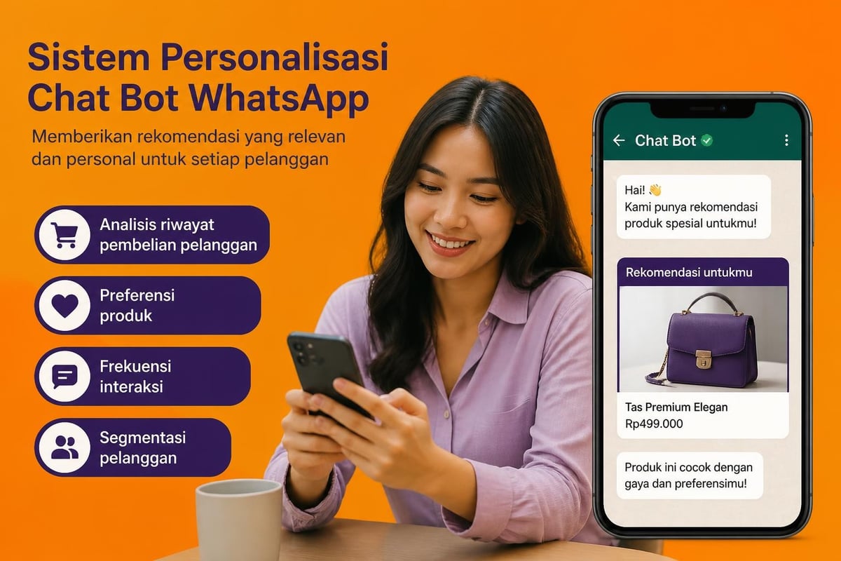 Personalisasi chatbot berdasarkan data pelanggan