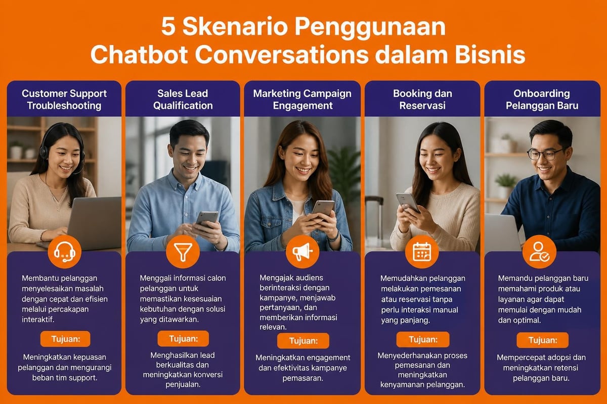 Skenario chatbot conversations
