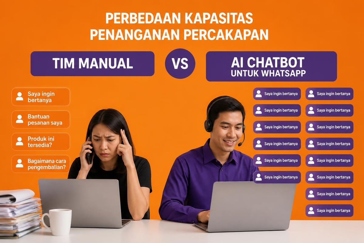 Perbandingan kapasitas layanan pelanggan