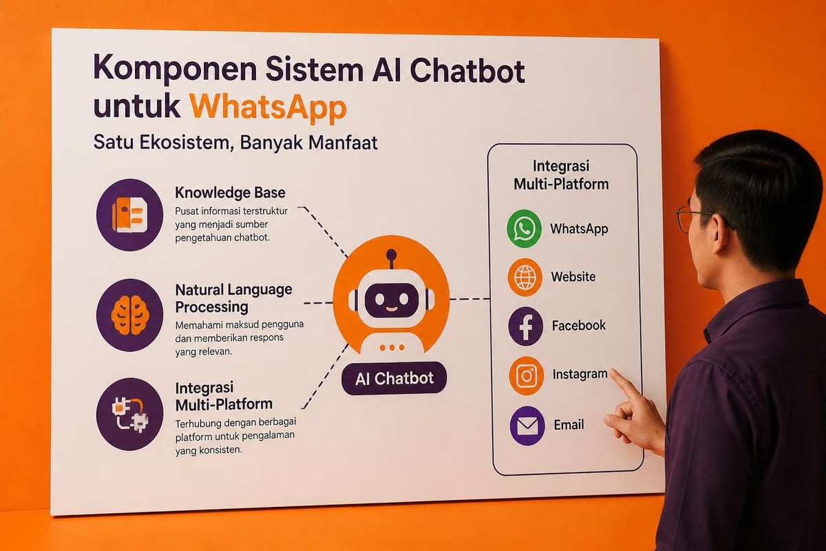 Arsitektur sistem chatbot AI